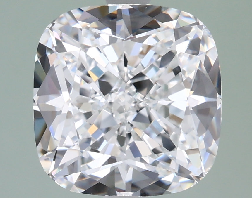 3.41 Carat Cushion Shaped, Ideal Cut, D Color, VVS2 Clarity, IGI Certified Lab Grown Diamond