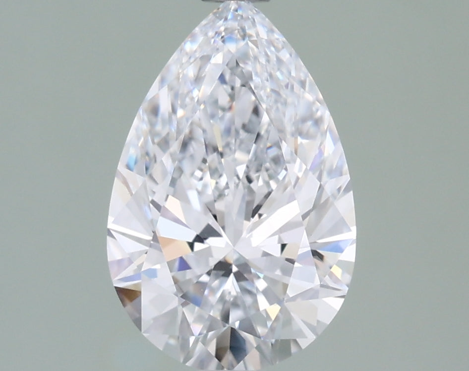 1.53 Carat Pear Shaped, Ideal Cut, F Color, VVS1 Clarity, IGI Certified Lab Grown Diamond