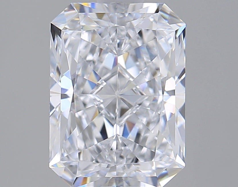 1.83 Carat Radiant Shaped, Ideal Cut, E Color, VVS1 Clarity, IGI Certified Lab Grown Diamond