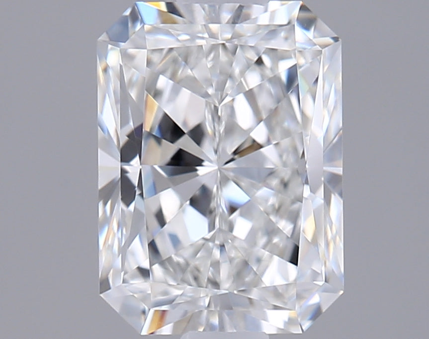 1.50 Carat Radiant Shaped, Ideal Cut, E Color, IF Clarity, IGI Certified Lab Grown Diamond