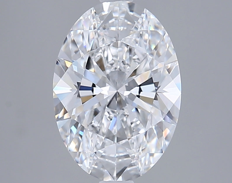 2.22 Carat Oval Shaped, Ideal Cut, D Color, VVS2 Clarity, GIA Certified Lab Grown Diamond
