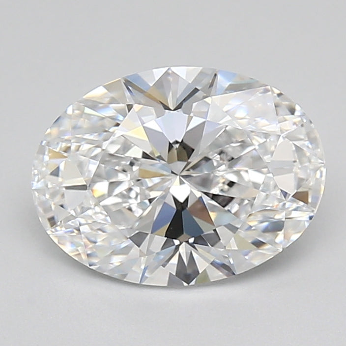 2.42 Carat Oval Shaped, Ideal Cut, D Color, VVS1 Clarity, GIA Certified Lab Grown Diamond