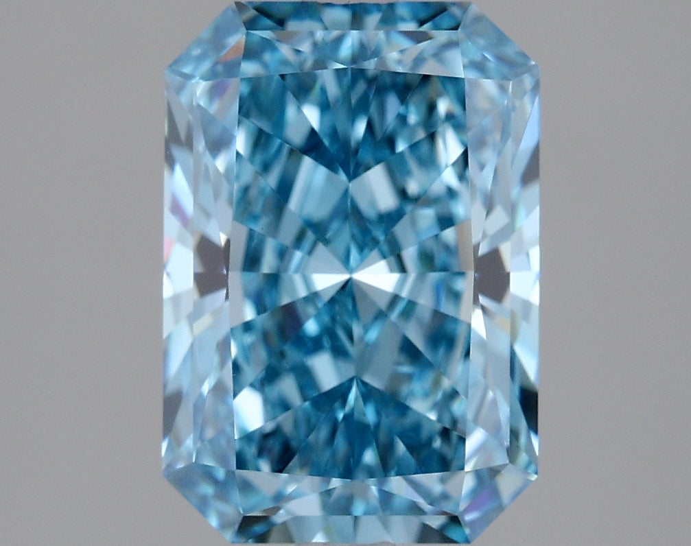 2.30 Carat Radiant Shaped, Ideal Cut, VVS2 Clarity, IGI Certified Lab Grown Diamond