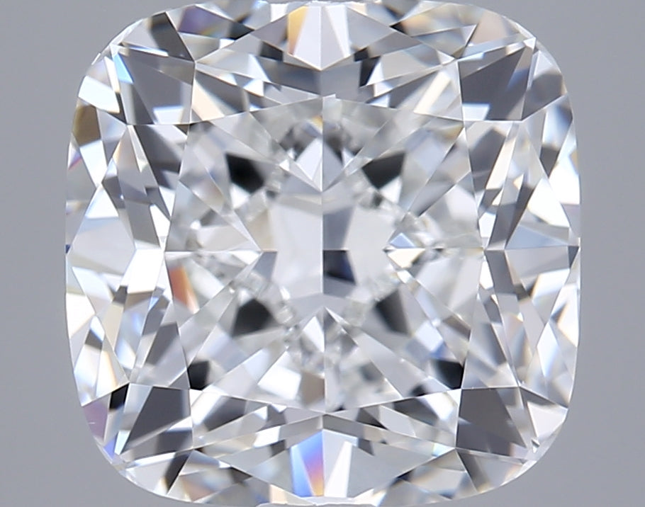 3.32 Carat Cushion Shaped, Ideal Cut, D Color, VVS2 Clarity, IGI Certified Lab Grown Diamond