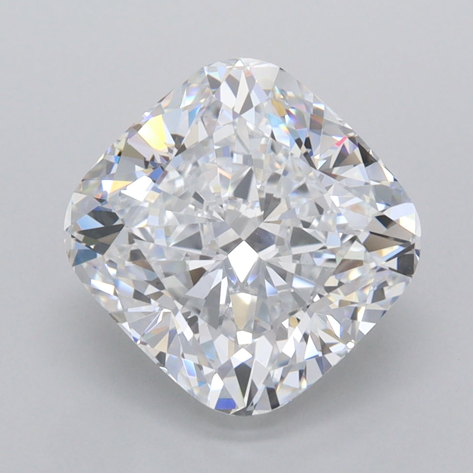 3.51 Carat Cushion Shaped, Ideal Cut, D Color, VVS1 Clarity, IGI Certified Lab Grown Diamond