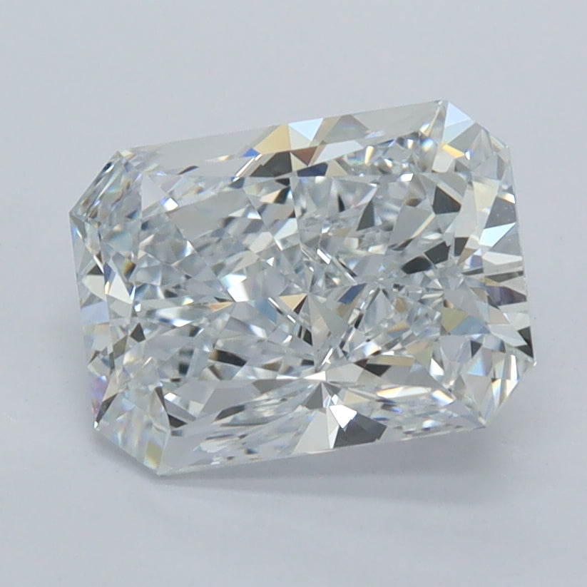 2.02 Carat Radiant Shaped, Ideal Cut, D Color, IF Clarity, IGI Certified Lab Grown Diamond