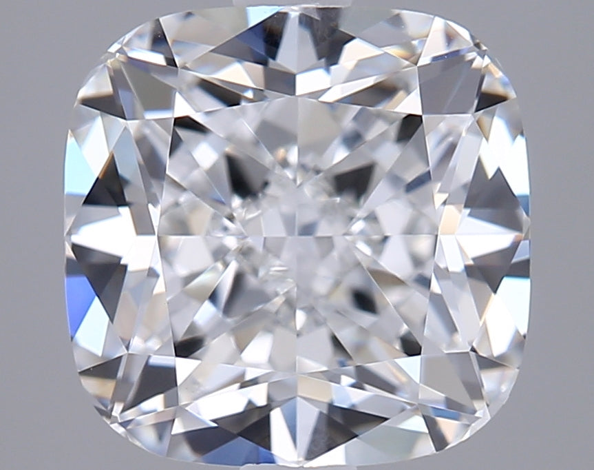 2.75 Carat Cushion Shaped, Ideal Cut, D Color, VVS2 Clarity, IGI Certified Lab Grown Diamond