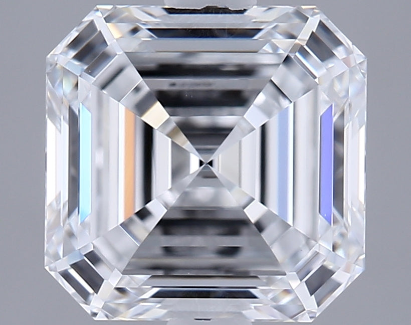 2.26 Carat Asscher Shaped, Excellent Cut, D Color, VVS2 Clarity, IGI Certified Lab Grown Diamond