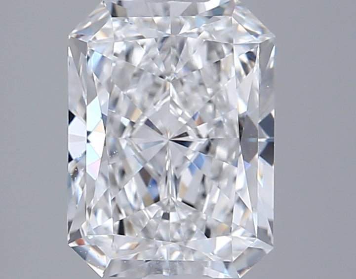 2.01 Carat Radiant Shaped, Ideal Cut, E Color, VVS1 Clarity, IGI Certified Lab Grown Diamond