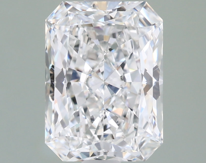 1.71 Carat Radiant Shaped, Excellent Cut, E Color, VVS2 Clarity, IGI Certified Lab Grown Diamond