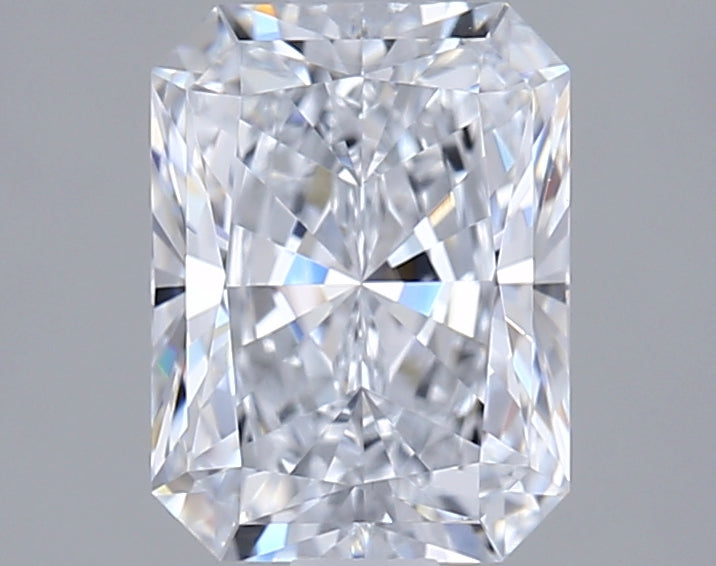 1.53 Carat Radiant Shaped, Ideal Cut, E Color, VVS1 Clarity, IGI Certified Lab Grown Diamond