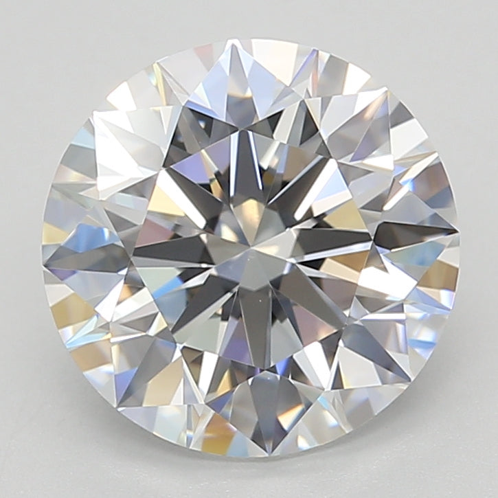3.50 Carat Round Shaped, Excellent Cut, D Color, VVS2 Clarity, GIA Certified Lab Grown Diamond