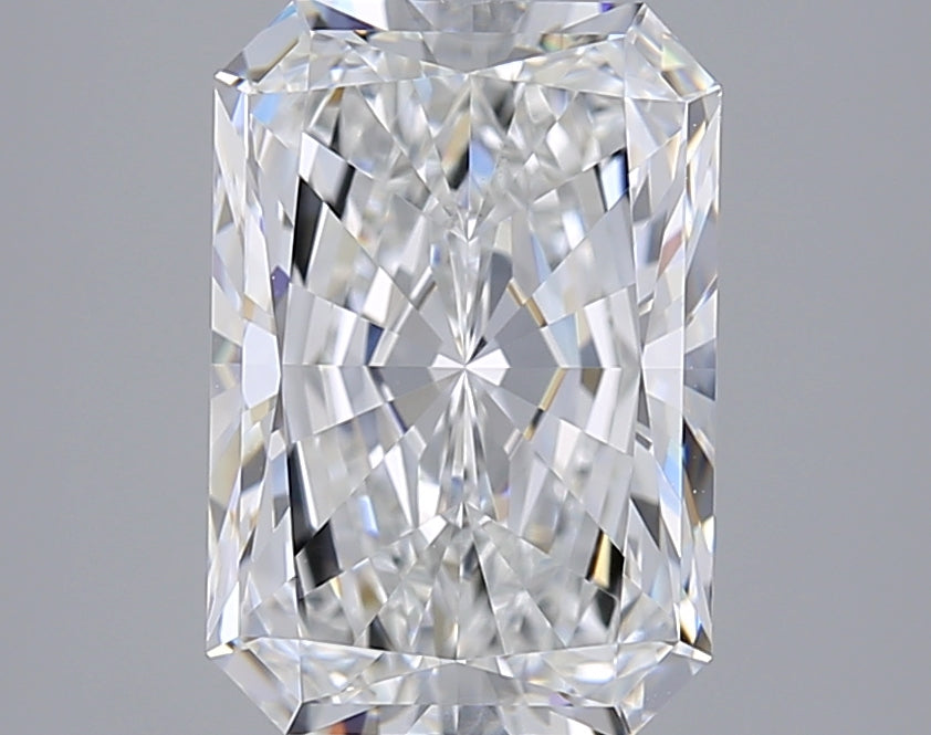 2.81 Carat Radiant Shaped, Excellent Cut, E Color, VVS2 Clarity, GIA Certified Lab Grown Diamond