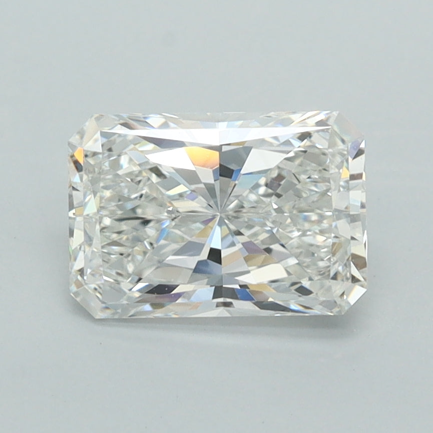 1.43 Carat Radiant Shaped, Ideal Cut, E Color, VVS2 Clarity, IGI Certified Lab Grown Diamond