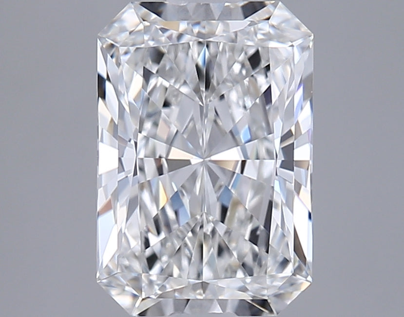 2.04 Carat Radiant Shaped, Ideal Cut, E Color, VVS1 Clarity, IGI Certified Lab Grown Diamond