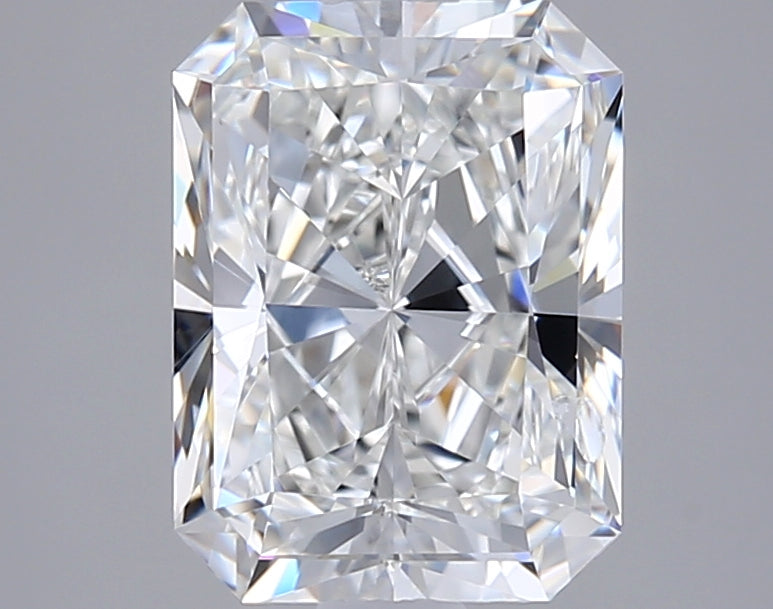 2.15 Carat Radiant Shaped, Excellent Cut, F Color, VVS1 Clarity, IGI Certified Lab Grown Diamond