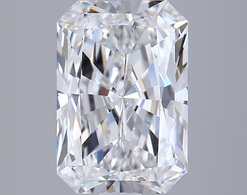 2.07 Carat Radiant Shaped, Ideal Cut, E Color, VVS1 Clarity, IGI Certified Lab Grown Diamond