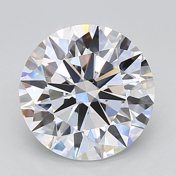 2.52 Carat Round Shaped, Ideal Cut, D Color, VVS1 Clarity, IGI Certified Lab Grown Diamond