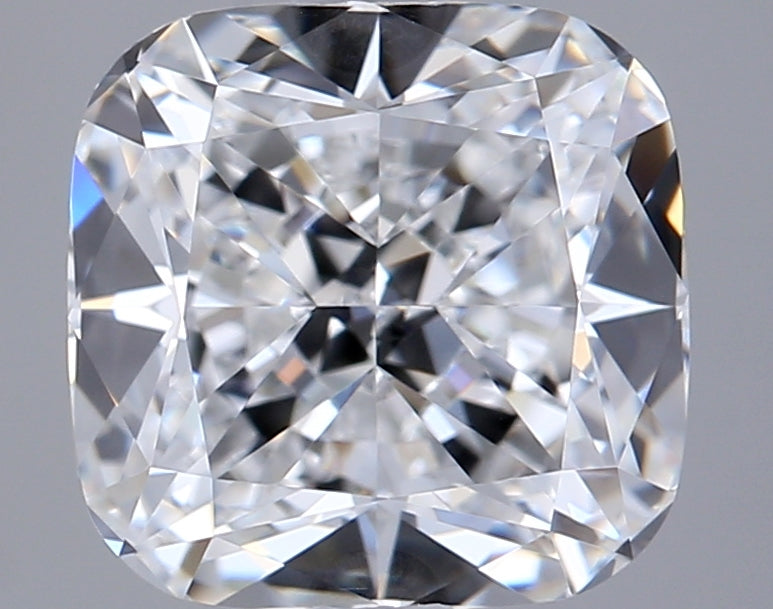 2.66 Carat Cushion Shaped, Ideal Cut, D Color, VVS2 Clarity, IGI Certified Lab Grown Diamond