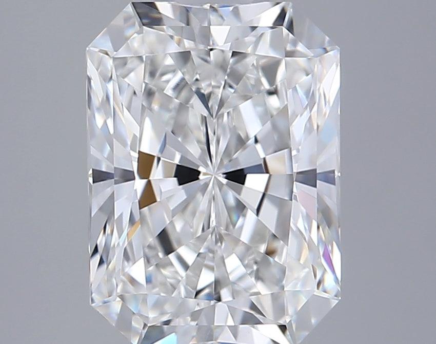 2.75 Carat Radiant Shaped, Ideal Cut, E Color, VVS1 Clarity, IGI Certified Lab Grown Diamond