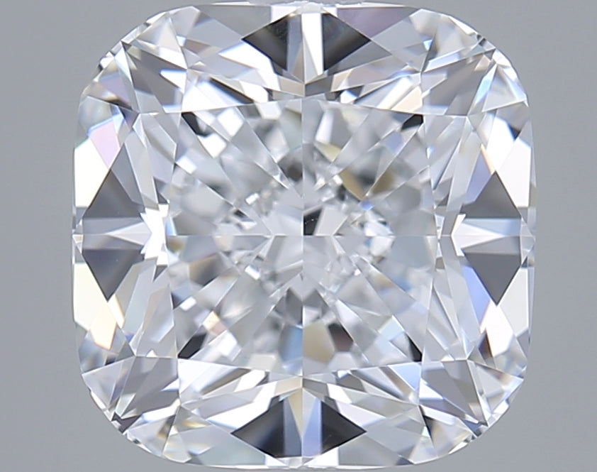 2.74 Carat Cushion Shaped, Ideal Cut, D Color, VVS2 Clarity, IGI Certified Lab Grown Diamond