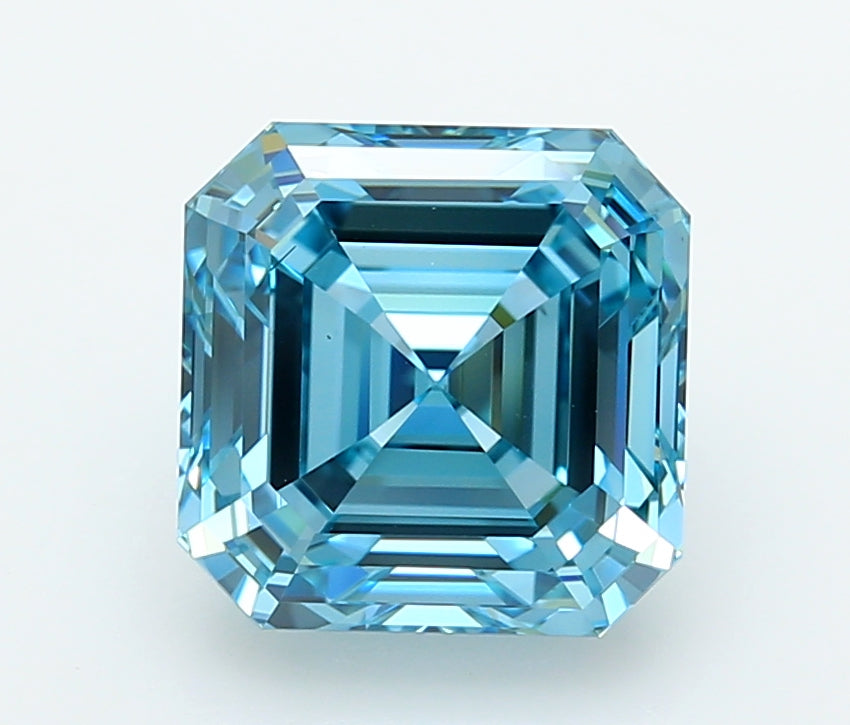 4.99 Carat Asscher Shaped, Ideal Cut, VS2 Clarity, IGI Certified Lab Grown Diamond