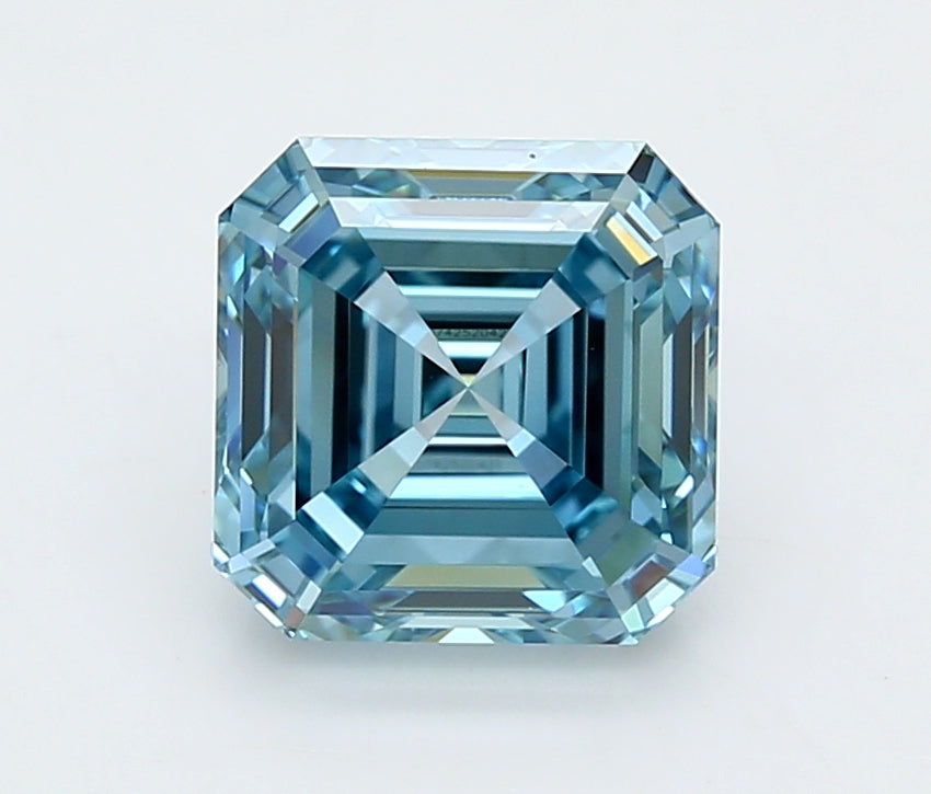 3.01 Carat Asscher Shaped, Ideal Cut, VVS2 Clarity, IGI Certified Lab Grown Diamond