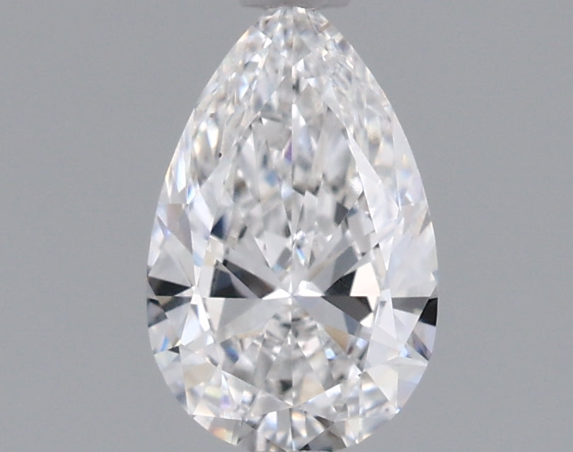 0.76 Carat Pear Shaped, Excellent Cut, D Color, VVS1 Clarity, IGI Certified Lab Grown Diamond