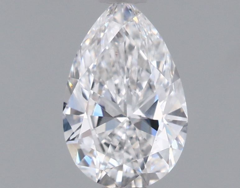 0.69 Carat Pear Shaped, Ideal Cut, D Color, VVS2 Clarity, IGI Certified Lab Grown Diamond