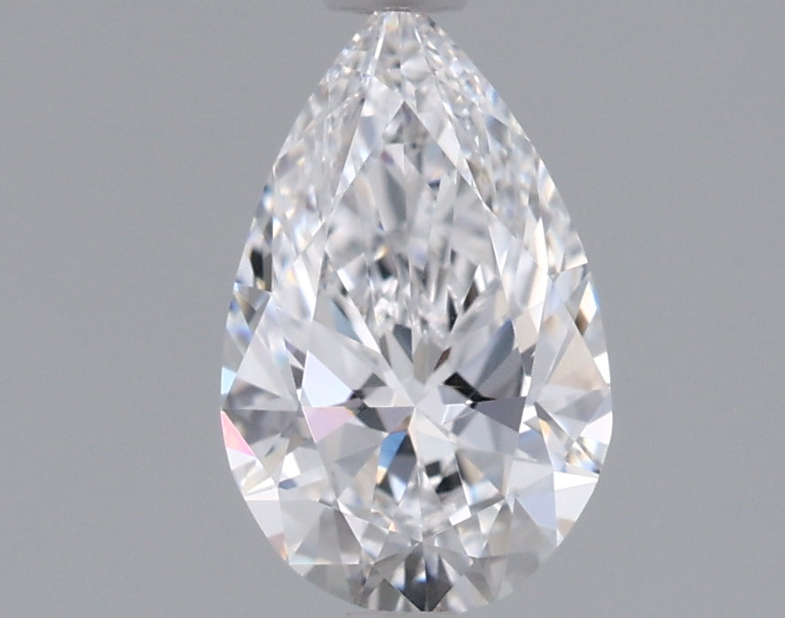 0.89 Carat Pear Shaped, Ideal Cut, D Color, VVS1 Clarity, IGI Certified Lab Grown Diamond