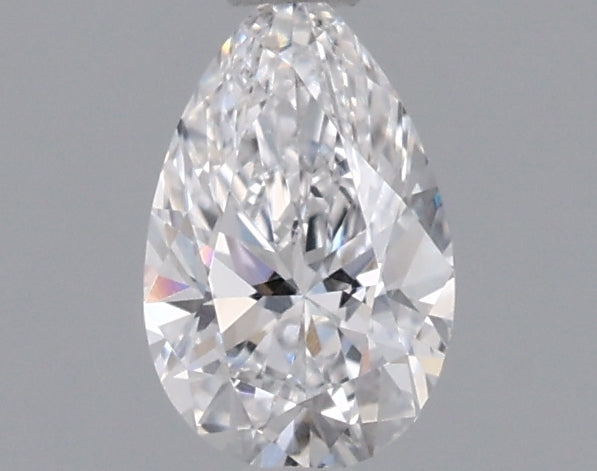 0.39 Carat Pear Shaped, Excellent Cut, D Color, VVS2 Clarity, IGI Certified Lab Grown Diamond