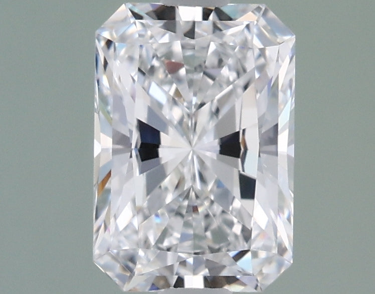 1.42 Carat Radiant Shaped, Ideal Cut, D Color, VVS2 Clarity, IGI Certified Lab Grown Diamond