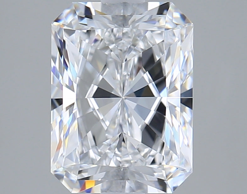 2.02 Carat Radiant Shaped, Ideal Cut, D Color, VVS1 Clarity, IGI Certified Lab Grown Diamond