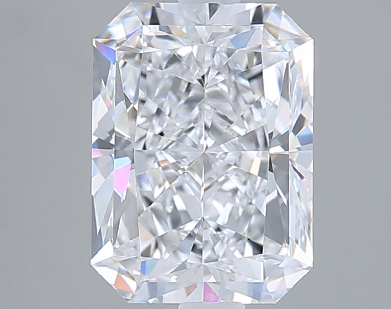 2.78 Carat Radiant Shaped, Ideal Cut, D Color, VVS1 Clarity, IGI Certified Lab Grown Diamond