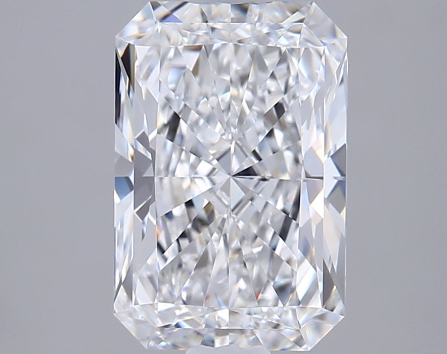 1.64 Carat Radiant Shaped, Ideal Cut, D Color, FL Clarity, IGI Certified Lab Grown Diamond
