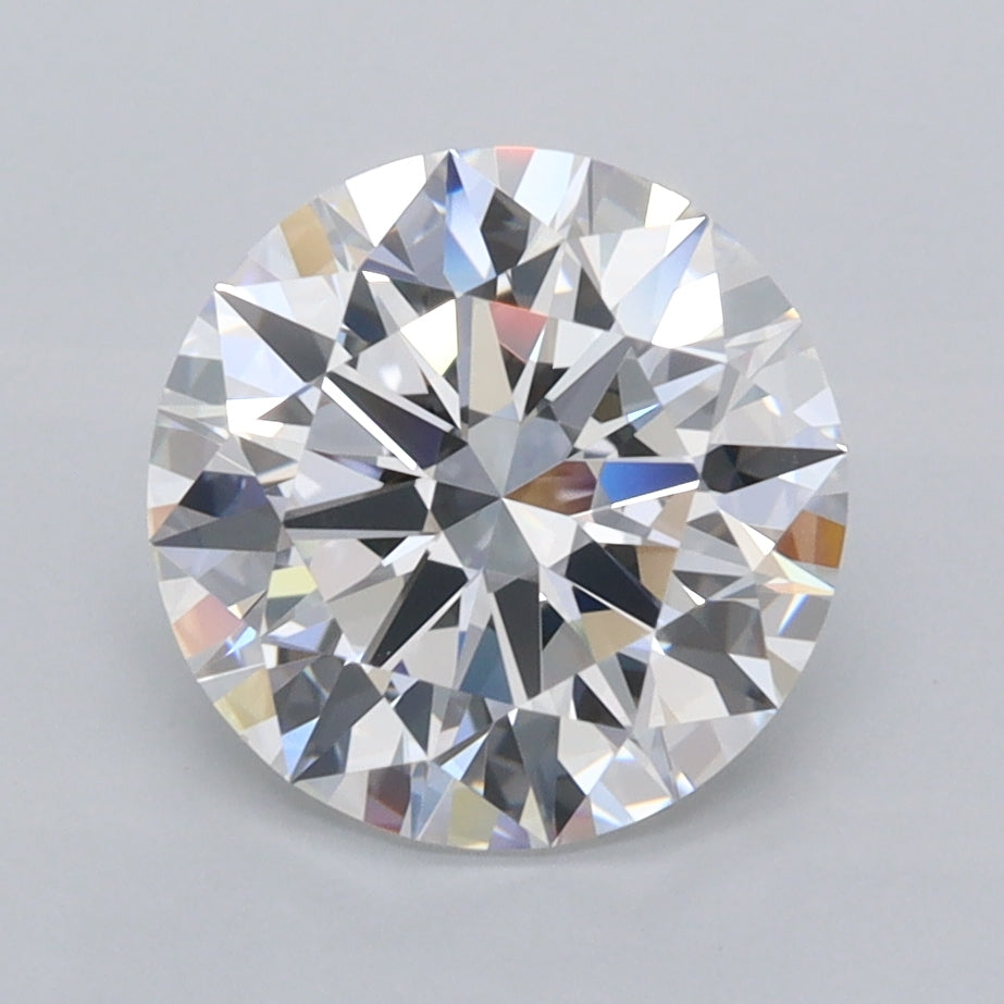 2.42 Carat Round Shaped, Ideal Cut, D Color, FL Clarity, IGI Certified Lab Grown Diamond