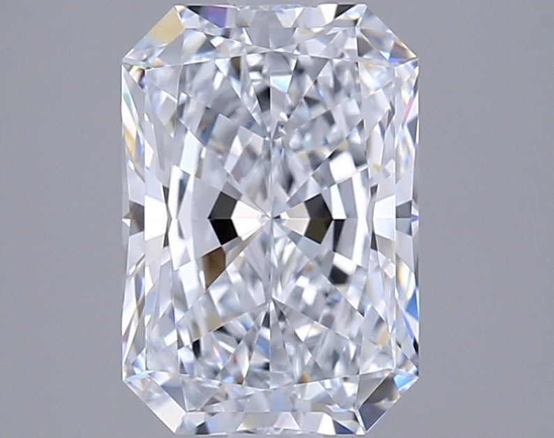 2.01 Carat Radiant Shaped, Ideal Cut, E Color, VVS1 Clarity, IGI Certified Lab Grown Diamond