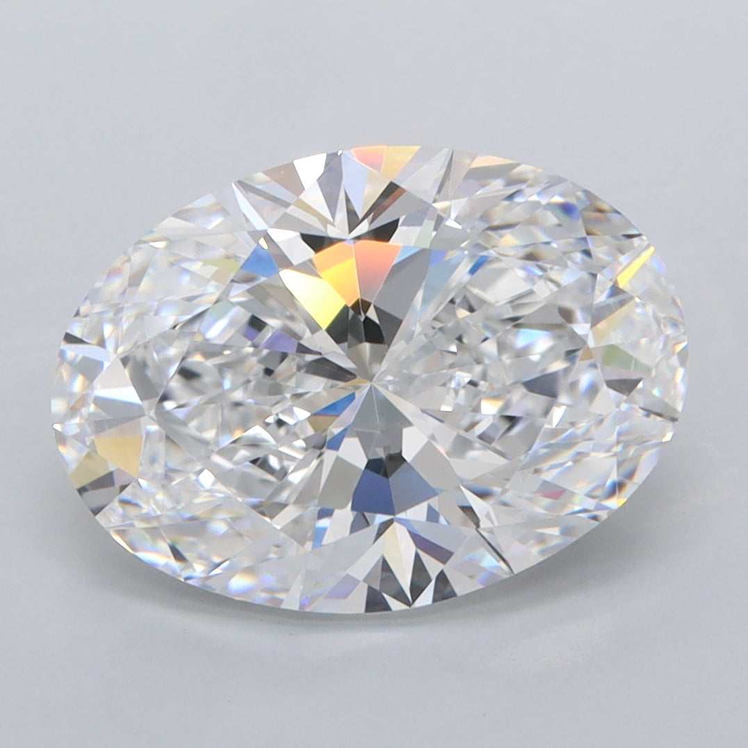 3.43 Carat Oval Shaped, Ideal Cut, E Color, VVS1 Clarity, IGI Certified Lab Grown Diamond