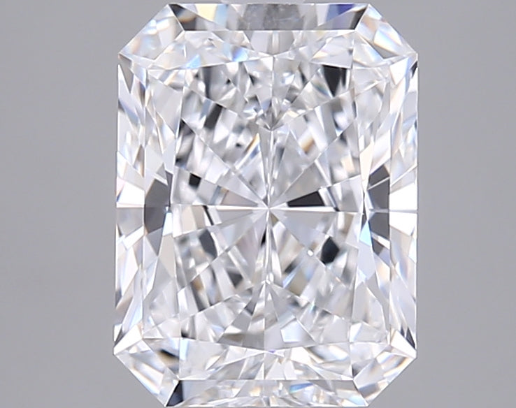 2.01 Carat Radiant Shaped, Ideal Cut, E Color, VVS1 Clarity, IGI Certified Lab Grown Diamond