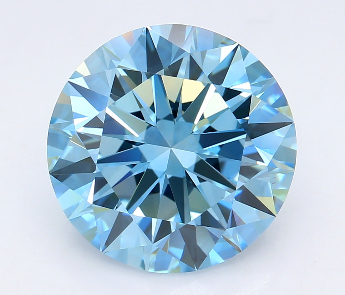 6.02 Carat Round Shaped, Excellent Cut, VVS2 Clarity, IGI Certified Lab Grown Diamond