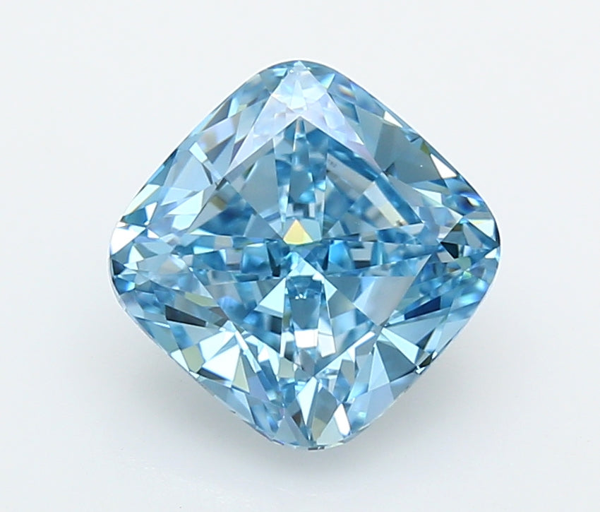 2.85 Carat Cushion Shaped, Ideal Cut, VVS2 Clarity, IGI Certified Lab Grown Diamond