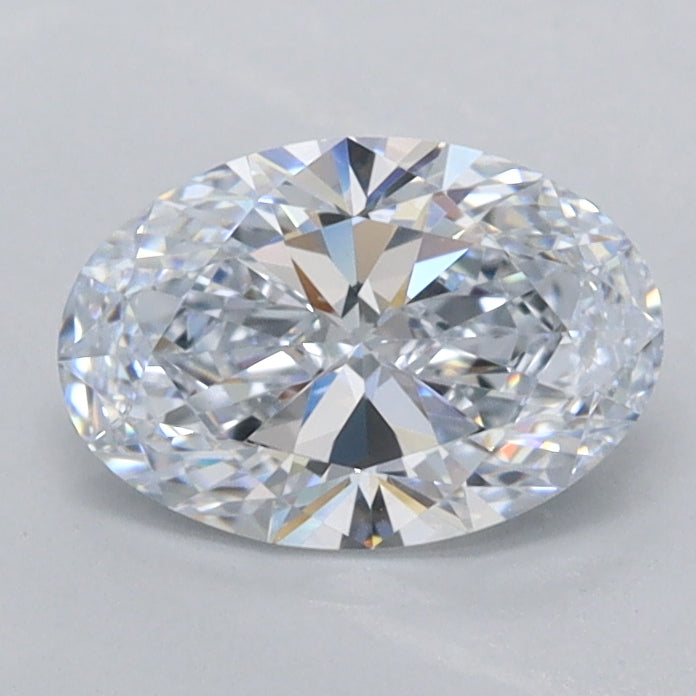 0.96 Carat Oval Shaped, Ideal Cut, E Color, FL Clarity, IGI Certified Lab Grown Diamond