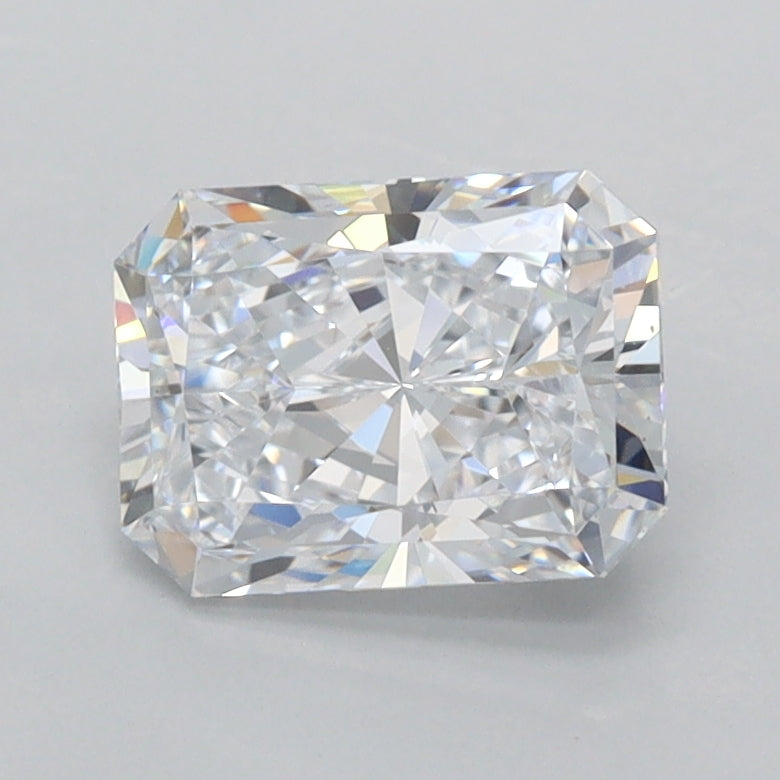 1.51 Carat Radiant Shaped, Ideal Cut, E Color, FL Clarity, IGI Certified Lab Grown Diamond