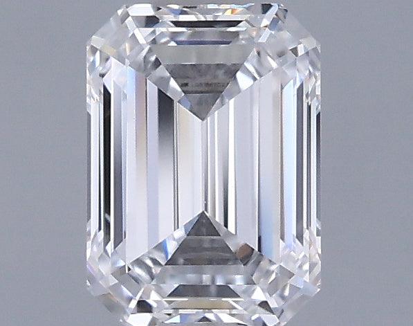 0.98 Carat Emerald Shaped, Ideal Cut, D Color, VVS2 Clarity, IGI Certified Lab Grown Diamond
