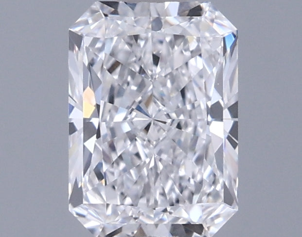 0.98 Carat Radiant Shaped, Ideal Cut, D Color, VVS2 Clarity, IGI Certified Lab Grown Diamond