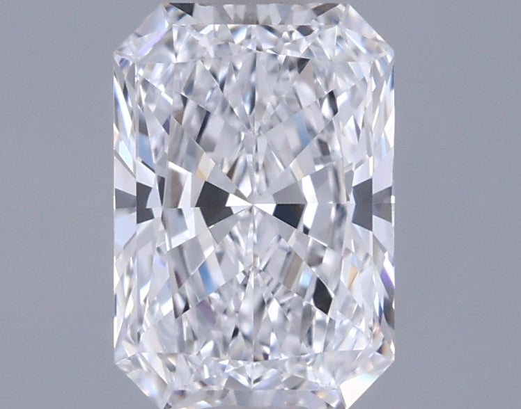 0.96 Carat Radiant Shaped, Ideal Cut, D Color, VVS2 Clarity, IGI Certified Lab Grown Diamond