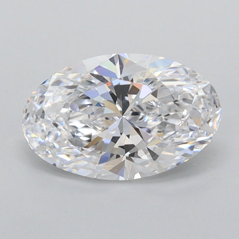 1.27 Carat Oval Shaped, Excellent Cut, D Color, FL Clarity, IGI Certified Lab Grown Diamond