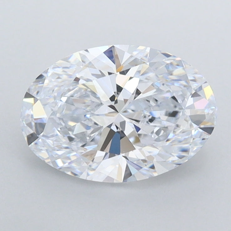 1.29 Carat Oval Shaped, Ideal Cut, D Color, FL Clarity, IGI Certified Lab Grown Diamond