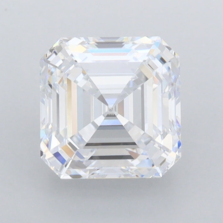 1.51 Carat Asscher Shaped, Ideal Cut, E Color, FL Clarity, IGI Certified Lab Grown Diamond