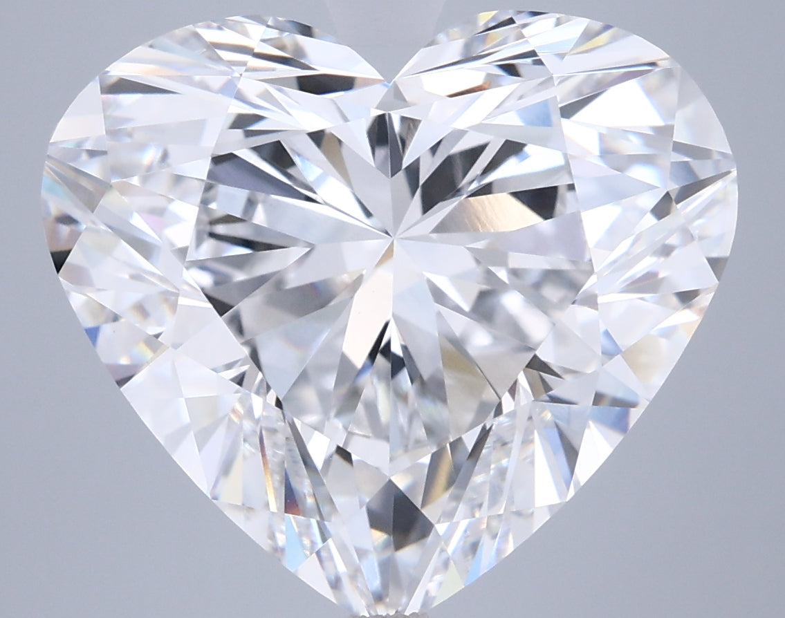 10.05 Carat Heart Shaped, Ideal Cut, E Color, VVS2 Clarity, IGI Certified Lab Grown Diamond